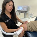 Softwave Therapy Image of Softwave Therapy being applied.